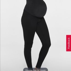 Spanx maternity jean-ish leggings
